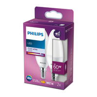 Sada 2x LED žiarovka E14 B38 7W = 60W 806lm 4000K neutrálna biela PHILIPS