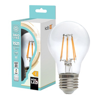LED žiarovka E27 guľka 12W 1521lm 4000K neutrálna biela 360° Filament Line Kobi