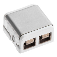 Rovná kovová svorkovnica pre 2PIN káble