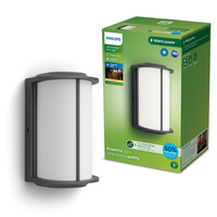 Záhradné nástenné svietidlo Vonkajšie fasádne svietidlo LED 4,3 W 800 lm 2700 K IP44 Antracit Reese Ultra Efficient Philips