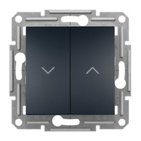 Slepý spínač bez rámu Double Asfora IP20 antracit