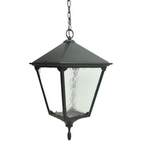 Záhradné vonkajšie závesné svietidlo LED Retro Square K 1018/1/BD KW E27 Su-Ma