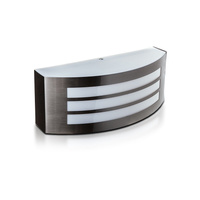 Záhradné fasádne svietidlo Nástenné svietidlo E27 IP44 Mliečne tienidlo Strieborná VT-7680 V-TAC