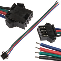 Konektor pre RGB LED pásik 4-PIN s 12 mm vodičom