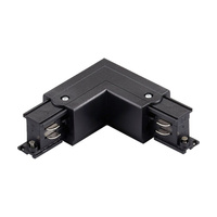 Uhlový konektor L pravý pre 3-fázovú prípojnicu čierny Sanico Goldlux