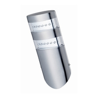 Záhradné nástenné svietidlo MALTA LED 2,4 W Skosený chróm Volteno