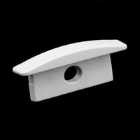 Profilová koncovka KM39K-S-O s otvorom sivý plast