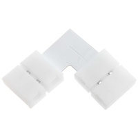 Uhlový konektor pre LED pásik 2PIN snap-on 10mm