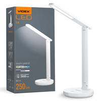 LED 5W 250lm 5000K studená biela stmievateľná stolová lampa Videx