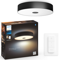 Plafond LED stropné svietidlo na povrchovú montáž 25W 2900lm IP20 White Ambiance TW Black 44cm Smart SMART Zigbee Bluetooth Fair Philips HUE