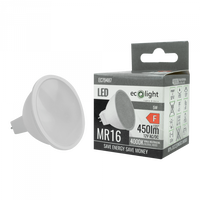 LED žiarovka reflektor MR16 GU5.3 5W 400lm 4000K neutrálna biela 12V Ecolight