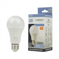 LED žiarovka A60 E27 15W 1350lm 6500K studená biela Ecolight