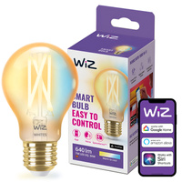 LED žiarovka E27 A60 7W = 50W 640lm 2000-5000K TW FILAMENT Amber Smart SMART WiFi Bluetooth App WiZ