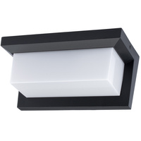 Záhradné nástenné svietidlo E27 CETUS BLACK Obdĺžnikové