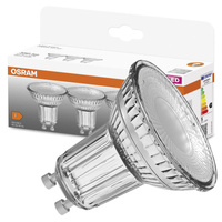3x LED PAR16 reflektor GU10 4,3W = 50W 350lm 2700K, teplá biela 36° STAR Osram