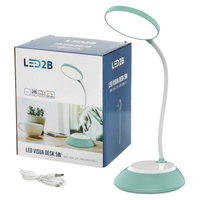 LED 5W 200lm CCT 270° dobíjateľná modrá stolová lampa Visua Kobi