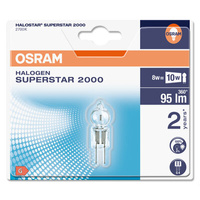 2x LED halogénová žiarovka G4 8W = 10W 95lm 2700K teplá biela 100CRI 360° 12V OSRAM HALOSTAR Stmievateľná