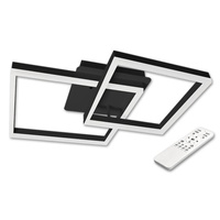 Luster LED stropné svietidlo dekoratívne 70W 7700lm 3000-6500 CCT stmievateľné diaľkové ovládanie čierne Galaxis Herkules Masterled