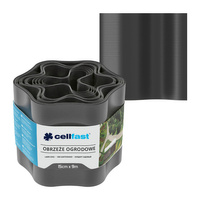 Obruba trávnika Pružná vlnitá 15 cm x 9 m Grafitová CELLFAST