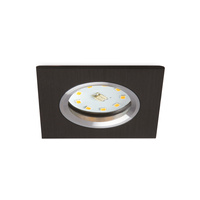 Zápustná montáž GU10 Halogénová zapustená bodová sieťka Black Square Kobi