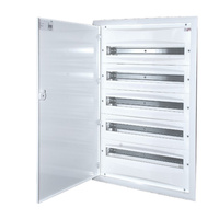 Modulárny rozvádzač 5x24 pod omietku IP40 Biele kovové dvere ERP24-5 Dido ETI