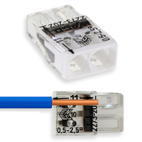 Rýchlospojka WAGO 2273-202 pre drôt 2x0,5-2,5 mm