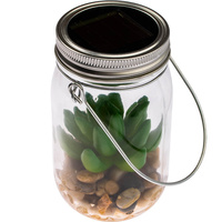 Záhradné LED solárne závesné svetlo Záhradná nádoba 13,5 cm VO1925 VOLTENO