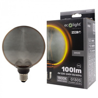 LED žiarovka G130 E27 4W 100lm 1800K teplá biela FILAMENT Dekoratívne osvetlenie ZERO Ecolight