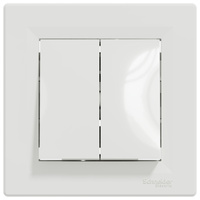 Dvojpólový spínač Asfora IP20 White