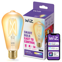 LED žiarovka E27 Edison ST64 7W = 50W 640lm 2000-5000K TW FILAMENT Amber Smart SMART WiFi Bluetooth App WiZ