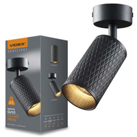 Nástenné svietidlo Nástenné svietidlo 1x GU10 čierne GRANT Videx