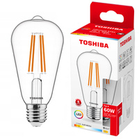 LED žiarovka E27 ST64 7W = 60W 806lm 2700K teplá biela Filament TOSHIBA