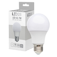 LED žiarovka E27 guľka 7W 600lm 4000K neutrálna biela 240° LED2B Kobi