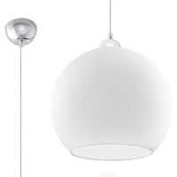 Závesné stropné svietidlo Hanging Ball E27 Round White Minimalist Ball Sollux
