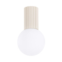 Kúpeľňové stropné svietidlo na povrchovú montáž G9 Round Beige Modern Matte IP44 Halo Sollux