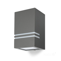 Záhradné vonkajšie nástenné svietidlo GU10 IP44 Grey Quazar Kobi