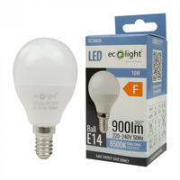 LED žiarovka P45 E14 10W 900lm 6500K studená biela Ecolight