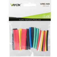 Teplom zmrštiteľné hadičky Farebné pásy 22ks 50mm