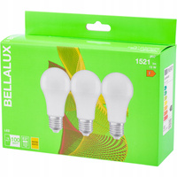 3PAK LED žiarovka E27 A60 13W = 100W 1521lm 2700K teplá biela 200° BELLALUX