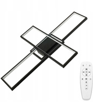 Stropné svietidlo LED 92W CCT ARTESIA Black + diaľkové ovládanie