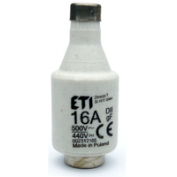 Poistková vložka 16A Poistková vložka D2/GF/16A/500V