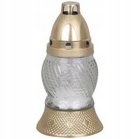 8h celoročná sklenená náplň do sviečok na hrob 16cm