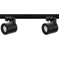 Osvetľovacia sada prípojníc 1 m + 2x LED reflektor GU10 lampa Čierna matná