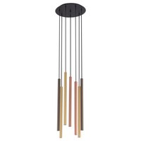 Stropné závesné svietidlo 7x G9 zlaté moderné LASER 490 10704 Nowodvorski