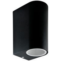 Nástenné svietidlo vonkajšie fasádne GU10 čierne IP44 Boston Sanico Goldlux