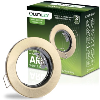 ARDALI Antique Sheet Metal MR16 GU10 Kruhové svietidlo HALOGEN na zapustenú montáž