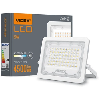 LED reflektor 50W 4500lm 5000K IP65 biely VIDEX LUCA