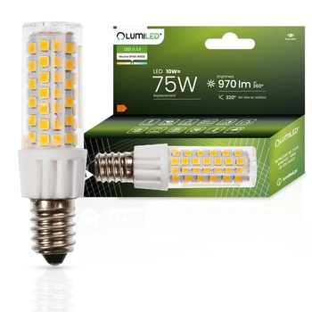 LED žiarovka E14 Tubular T25 10W = 75W 970lm 4000K neutrálna biela 320° LUMILED