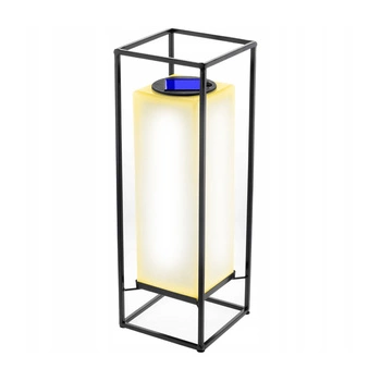 Vonkajšia solárna LED záhradná stojaca lampa 3000K IP44 38cm súmrakový senzor