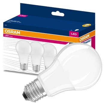 3x LED žiarovka A60 E27 8W = 60W 806lm 3000K teplá biela 180° VALUE CLASSIC Osram